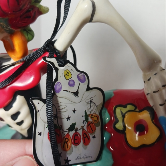 Blue Sky Clayworks Halloween Catrina Day Of The Dead Skeleton Heather Goldminc - Picture 4 of 8